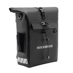 ROCKBROS Convertible Waterproof Bike Rack Bag 18L Adjustable Capacity Backpack Straps thumbnail