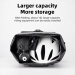 ROCKBROS Convertible Waterproof Bike Rack Bag 18L Adjustable Capacity Backpack Straps thumbnail