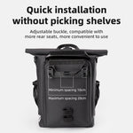 ROCKBROS Convertible Waterproof Bike Rack Bag 18L Adjustable Capacity Backpack Straps thumbnail