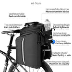 Multifunctional Bicycle Rack Bag - 17-35L thumbnail