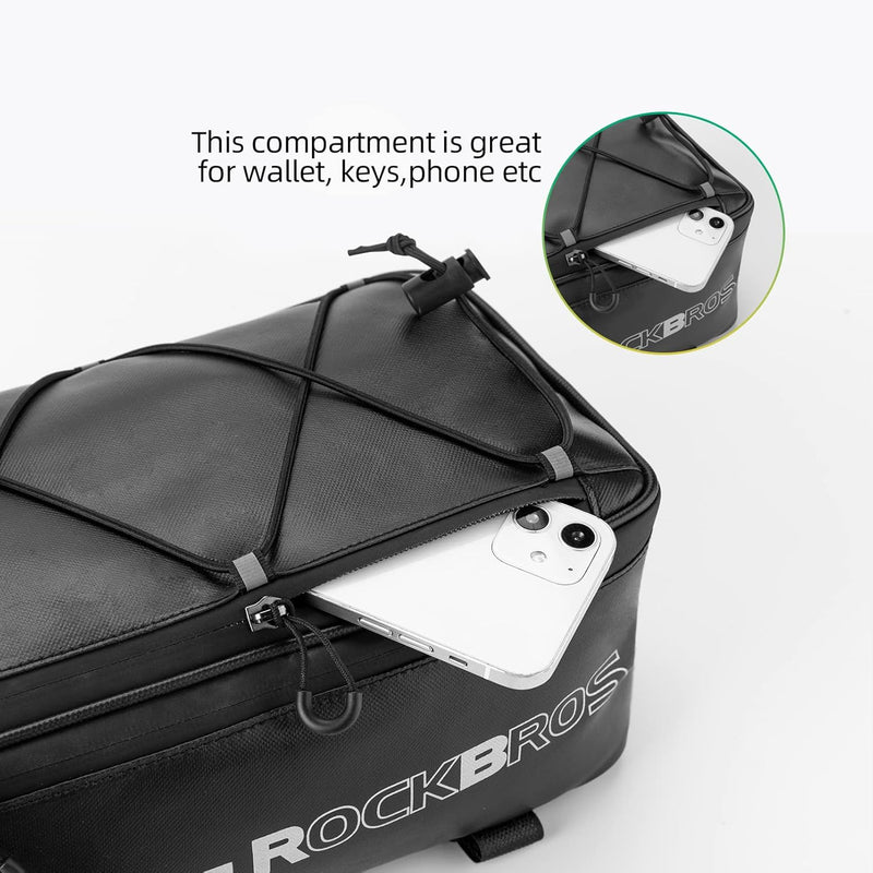 ROCKBROS Bike Rack Bag Saddle Pannier Bag Waterproof 6L or 9L